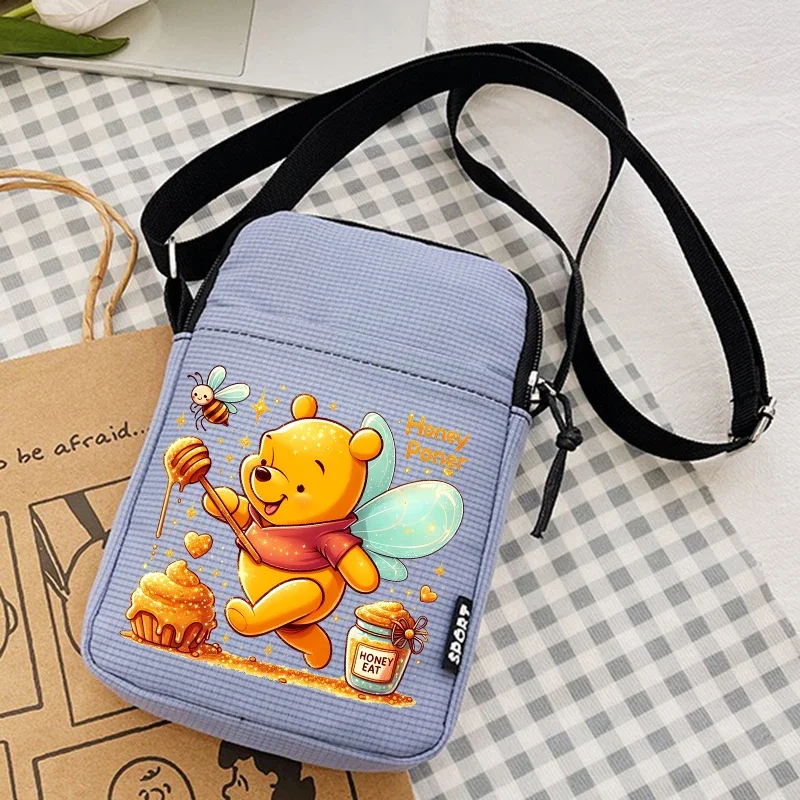 

New Winnie The Pooh Handbags Crossbody Bag Bear Cartoons Shoulder Bags Tote-Bag Kawaii Underarm Casual Bags Collocation Trendy