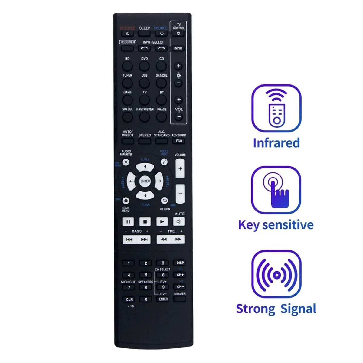 Replace AXD7741 Remote for Pioneer AXD7395 VSX-503-K VSX-531-K VSX-530-K VSX-531 AV Receiver Home Theater System