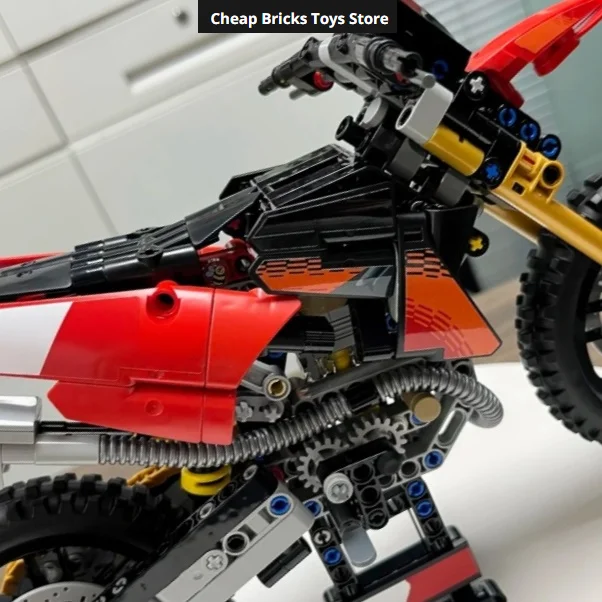 Moc Off Road Motocross Dirt Bike Bricks Building Blocks Technical Racing Motorcycle Model 457pcs Christmas Gifts for Adults Toys