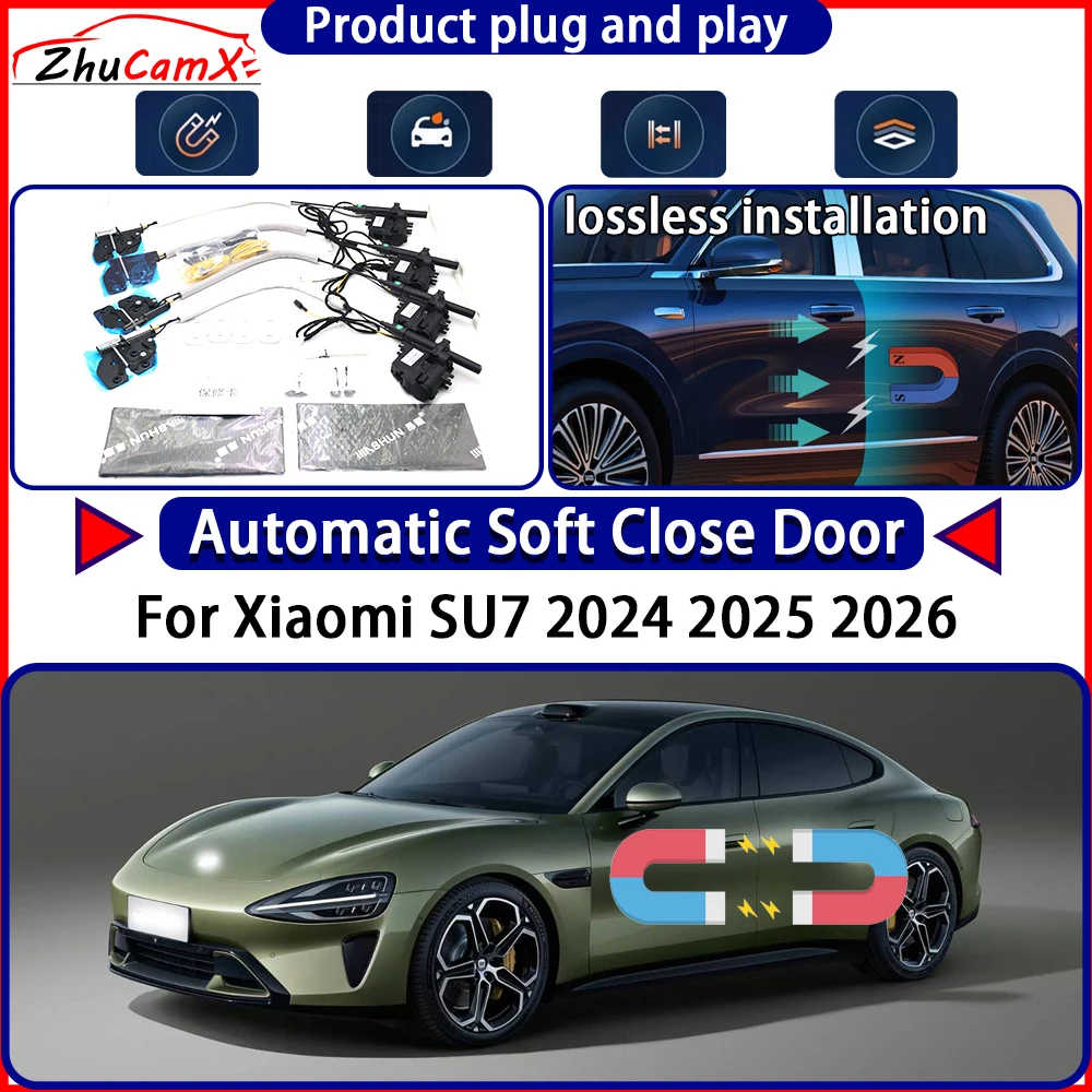 

Электрический привод дверного замка OEM для Xiaomi SU7 2024 2025 2026, комплект мягких закрывающих дверей, система защелки с автоматической выдвижной дверью, легко закрывается