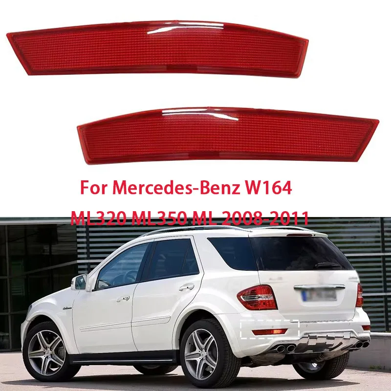 

Auto Rear Bumper Reflector Light Cover Fit For Mercedes-Benz W164 ML320 ML350 ML 2008-2011 1648201074 Reflector Car Accessories