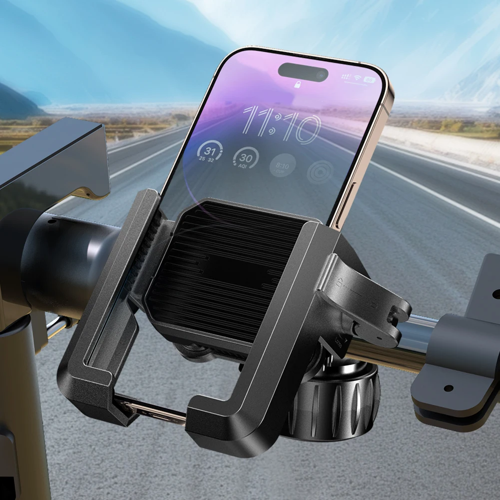 Soporte para teléfono de bicicleta, soporte giratorio de 360 grados para móvil de bicicleta, soporte para teléfono de bicicleta para teléfonos inteligentes de 4,7-7 pulgadas