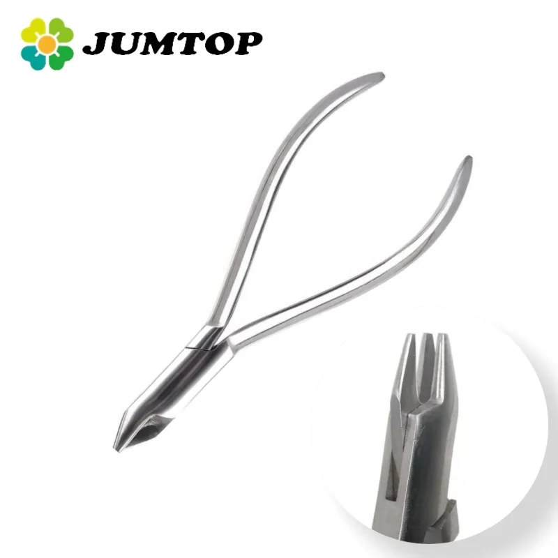 

JUMTOP Стоматологические трехкулачковые зубцы для гибки проволоки Ортодонтические плоскогубцы Хирургический инструмент