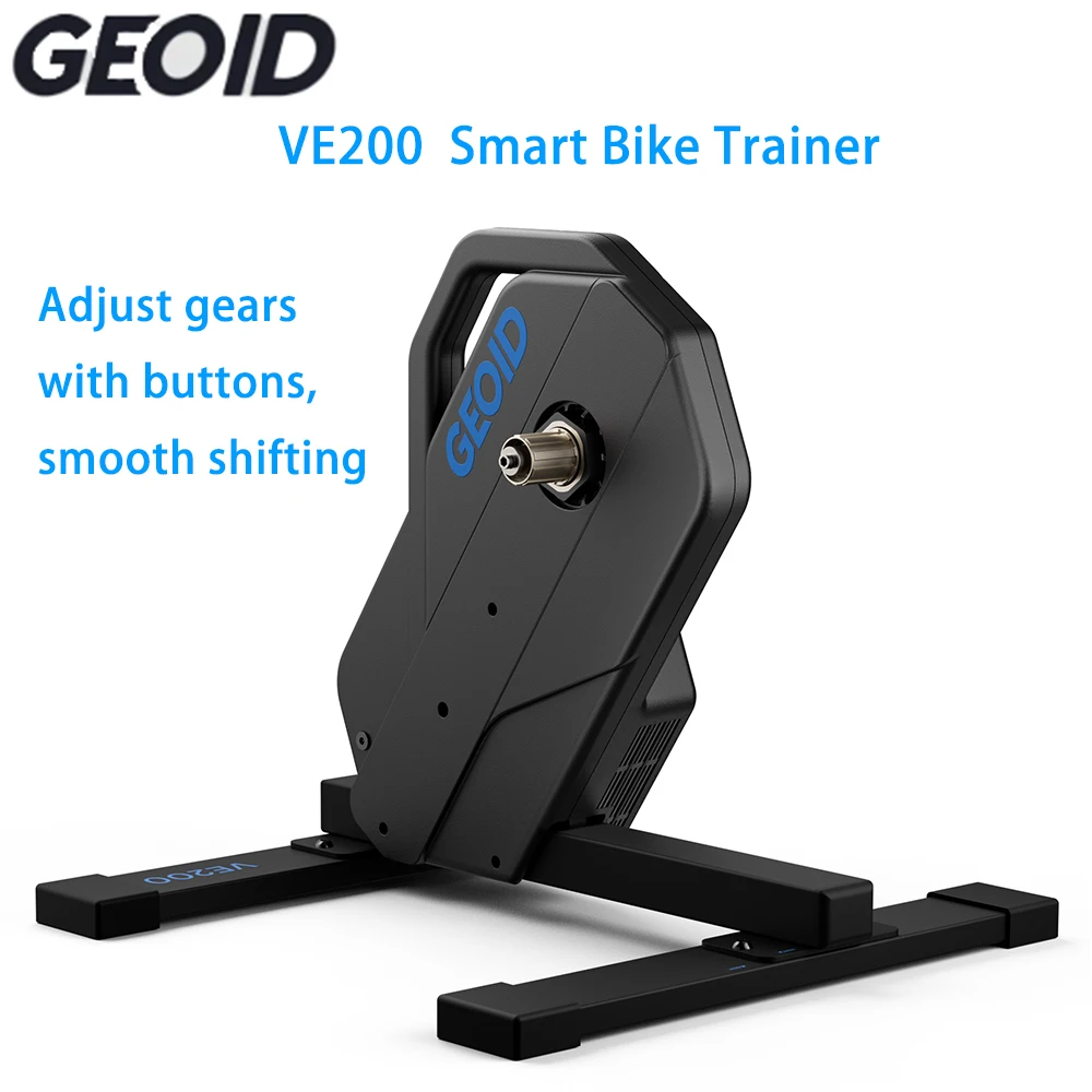 GEOID VE200 Smart Bike Trainer für Mountainbike- und Straßenradtraining mit sanfter Geschwindigkeitsänderung und vorinstalliertem Schwungrad