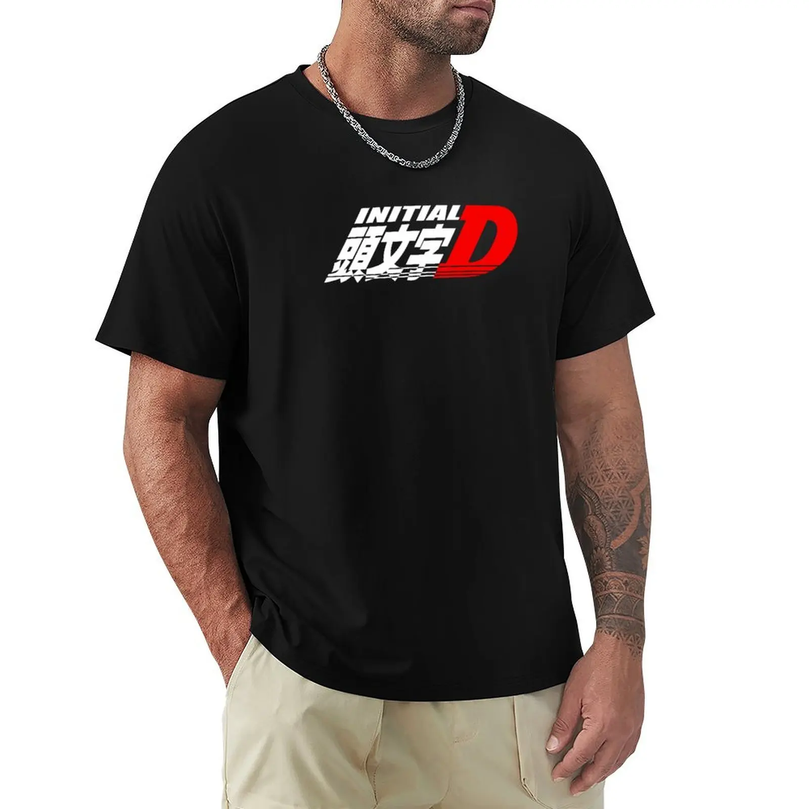 

Initial D T-Shirt custom shirt Clothing anime tshirt blacks Short sleeve tee men