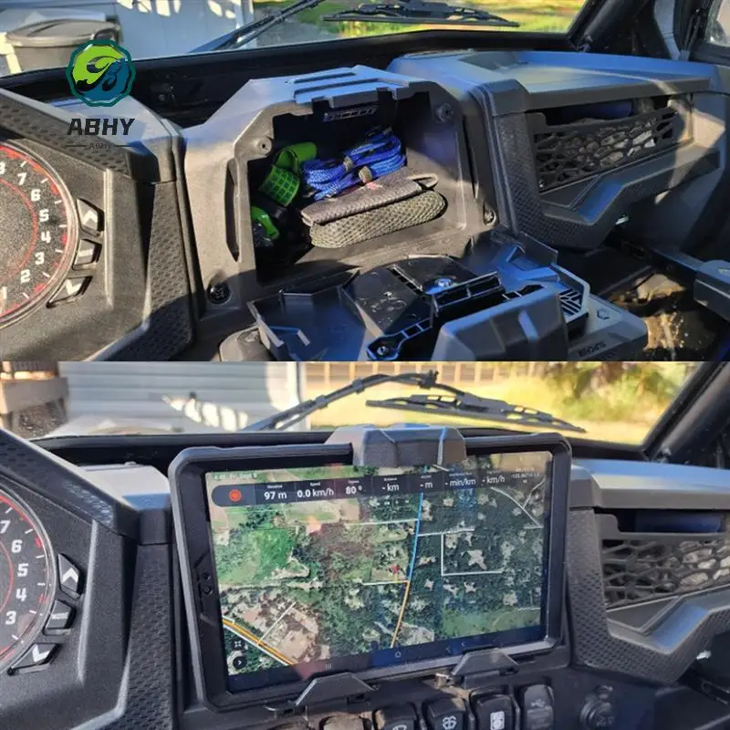 

ABHY-держатель планшета для RZR XP 1000/Turbo/RZR Trail, спортивное крепление для электронного устройства с ящиком для хранения, крепление для телефона, держатель для планшета