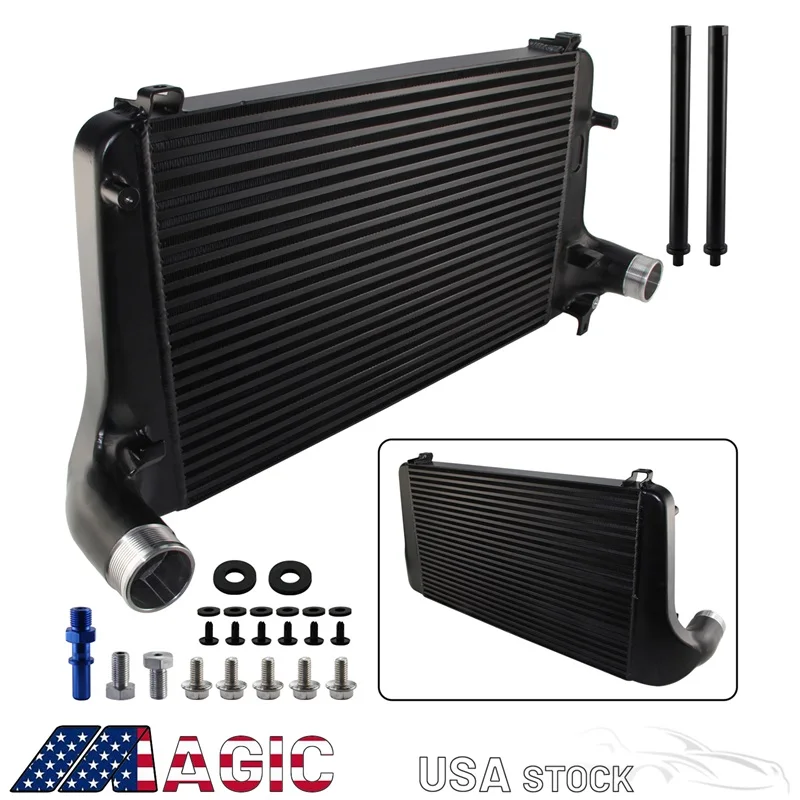 

Turbocharged Performance Front Mount Intercooler Kit For Ford Explorer ST EcoBoost Engine 3.0L 2020-2023 Black/Silver