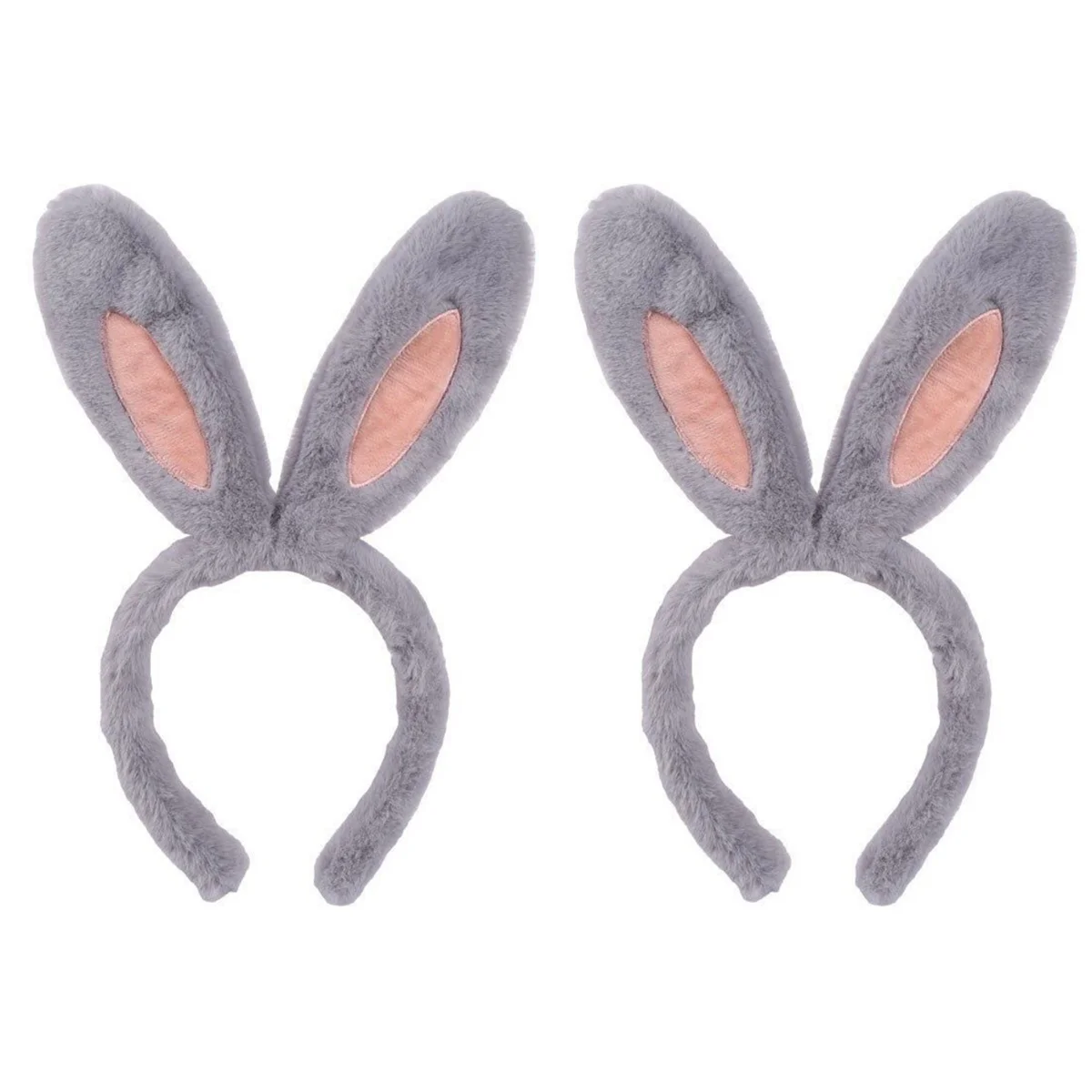 2-PCS Bunny Dress Opaska na głowę Dziewczęce opaski do włosów dla dzieci Królicze uszy Tkanina Kobiety Prezent Akcesoria Dorosły pluszowy kostium dziecięcy