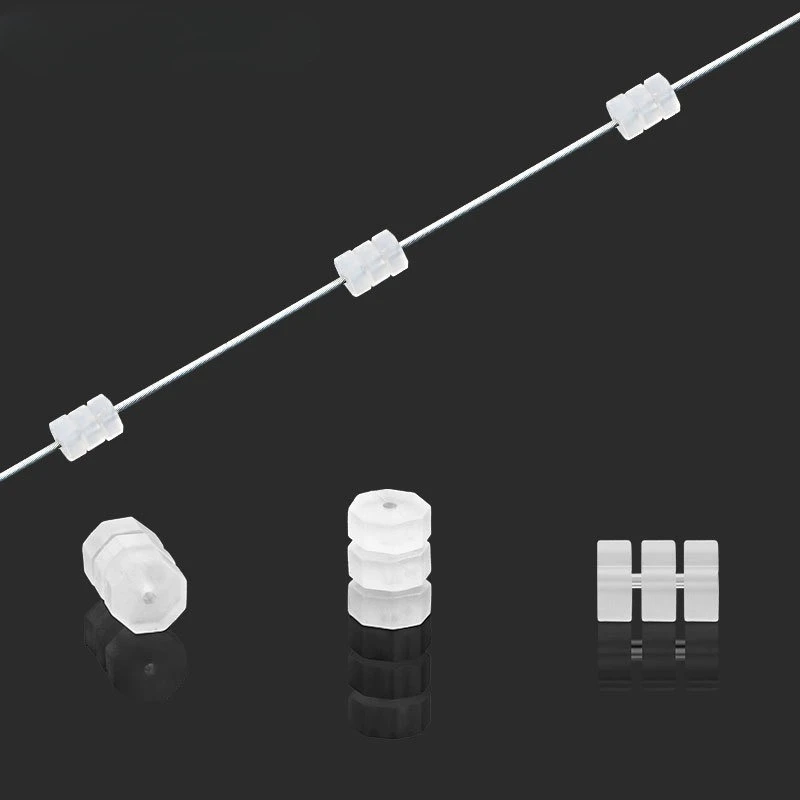 10pcs Mountain Road Bicycle Variable Speed Brake Line Octagonal O-ring Transparent Rubber Paint Anti-crash Ball
