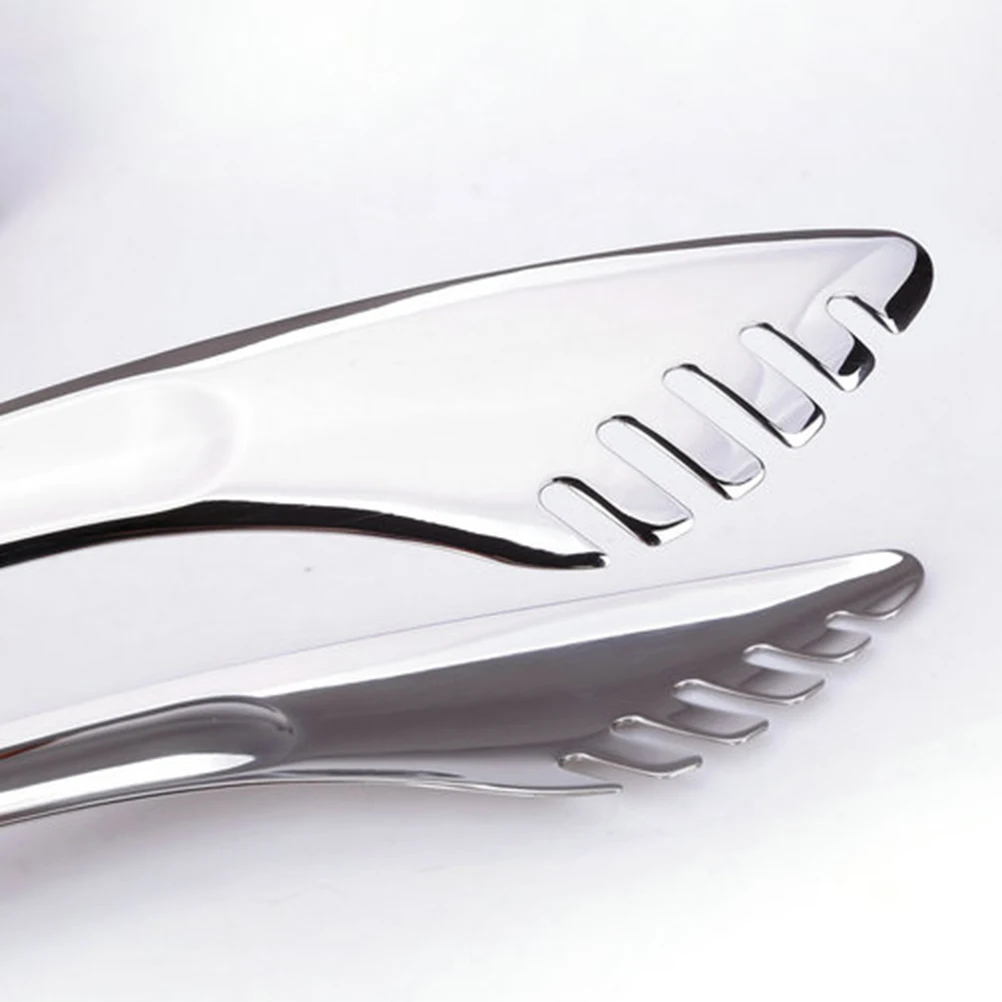 

3pcs Stainless Steel Food Clip Spaghetti Tongs Kitchen Serving Pasta Desserts Clamp Heat Resistant Lightweight Salad Bread