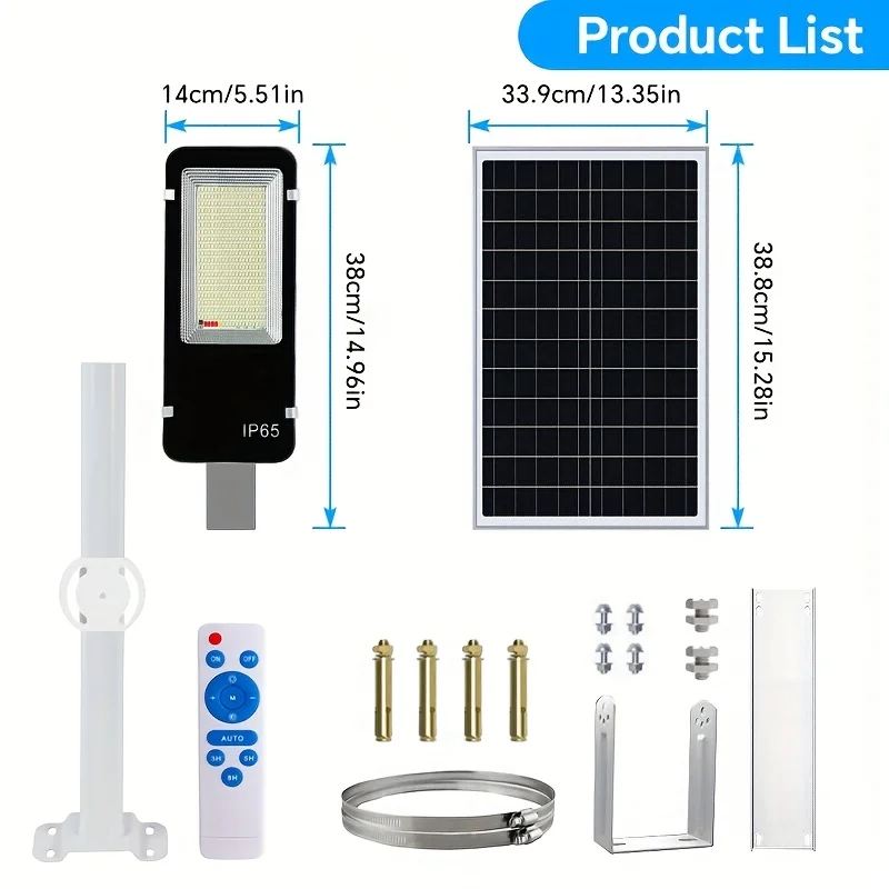 Solar-Powered Outdoor Lights – 18000mAh Battery, 651 LED Bulbs, Durable Aluminum Housing, Flexible Mounting Options for Gardens, Garages, Courtyards, Commercial Areas & Pathways view 6