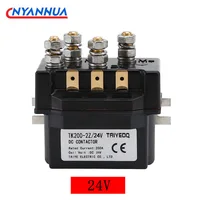 Relé solenoide de cabrestante 12V 200A DC Contactor intermitente magnético bifásico 12/24/36/48/60VDC TK200-2Z