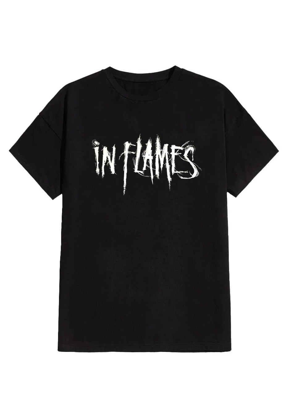 

Футболка с логотипом In Flames, периферийный узор, летние хлопковые мужские и женские футболки класса люкс с короткими рукавами