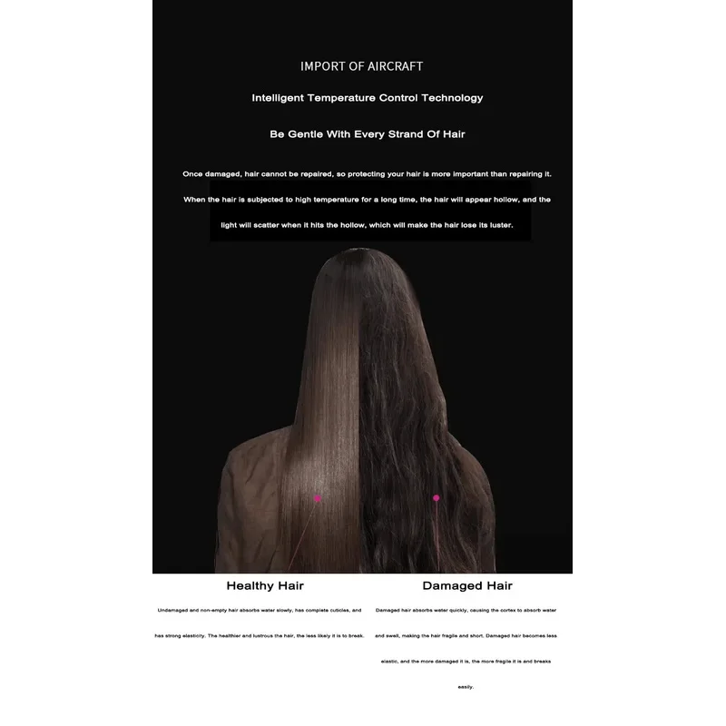 2025 جديد المهنية بلا أوراق درجة حرارة ثابتة الأيونات السالبة مرفق 5 قوية المنزل السفر المحمولة مجفف الشعر الكهربائي