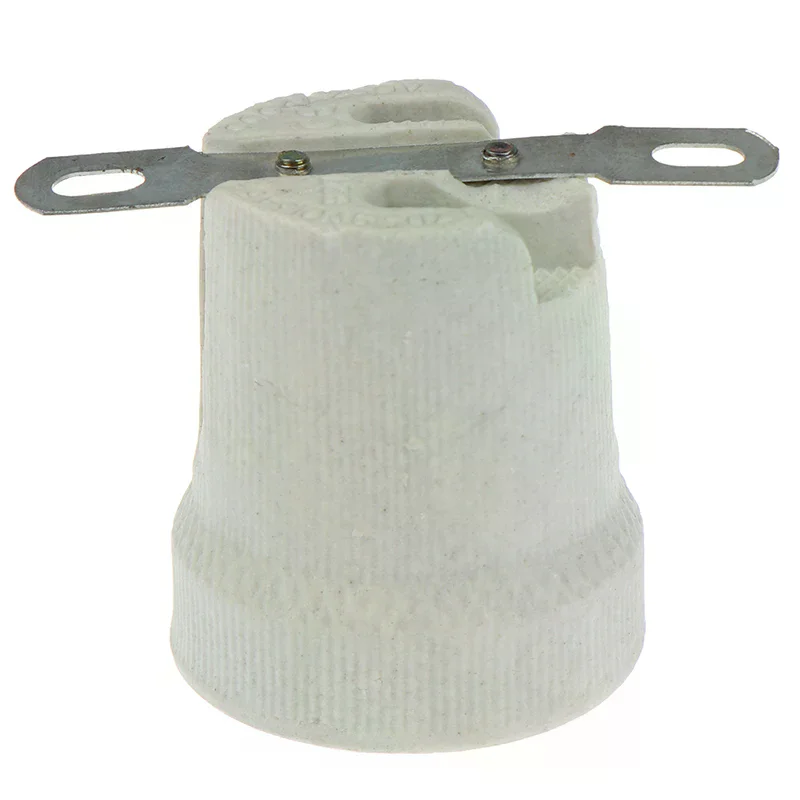 E27 قاعدة برغي سيراميك مقاومة درجات الحرارة العالية محول حامل المصباح الكهربائي