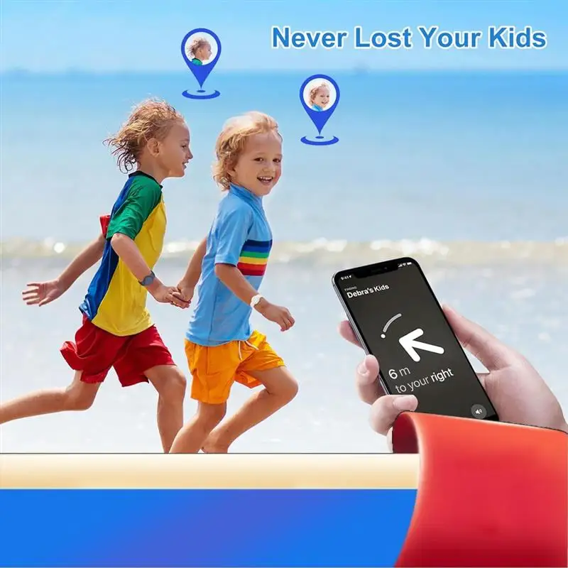 

4 шт. для Airtag браслет детский силиконовый водонепроницаемый чехол браслет детский для Airtags чехол для часов Band-X62A