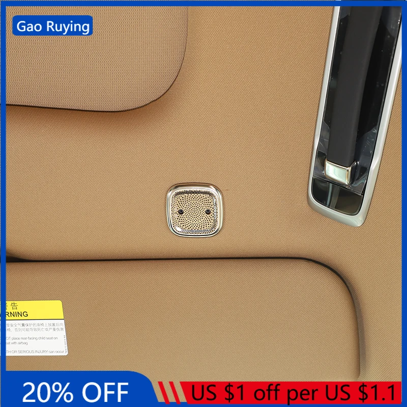 

For Land Rover Range Rover Sports Vogue L460 2023-2025 Stainless Steel Car Roof Horn Speaker Cover Trim Sticker Car Accessories
