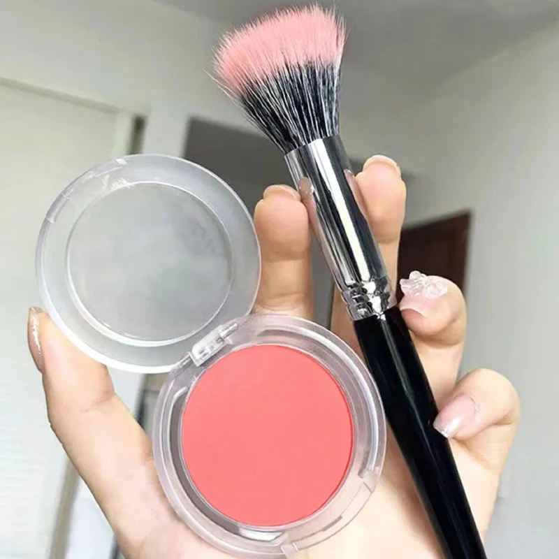 Colorete de un solo Color mate, tinte Natural para mejillas, ilumina la cara, impermeable, contorno facial, cosméticos, rubor en polvo, maquillaje femenino suave