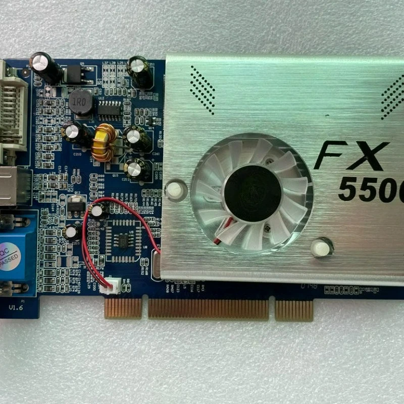 For PCi graphics cards the new GeForce FX5500 5200 128M industrial control old PCI interface128M