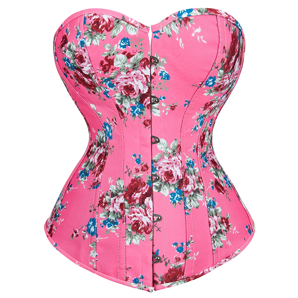 

Overbust Corset Top Plus Size Floral Brocade Strapless Corset Vintage Corset And Bustier