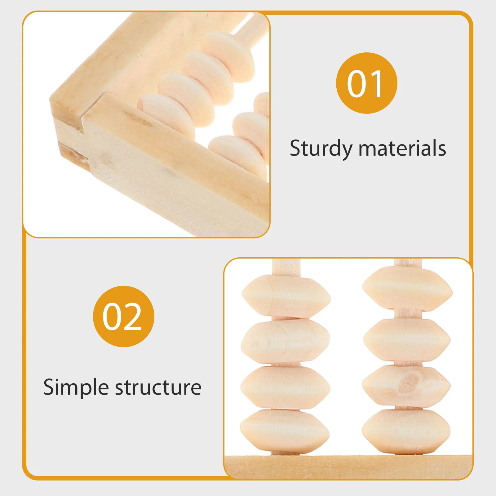 Houten telraam speelgoed kinderen rekenkundige tellen tool retro foto rekwisieten wiskunde leren kralen Feng Shui telraam