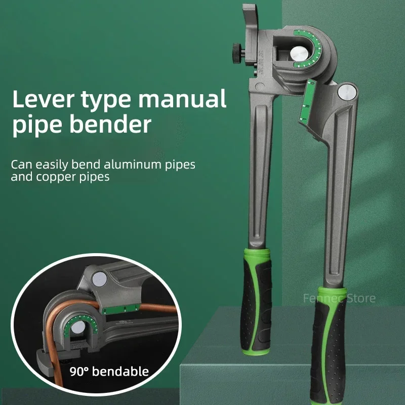 6/8/10mm 3 in 1 Copper Tube Bender Manual Lever Type Bender Pliers Refrigeration Repair Tool  for Copper, Brass, Aluminum Pipes