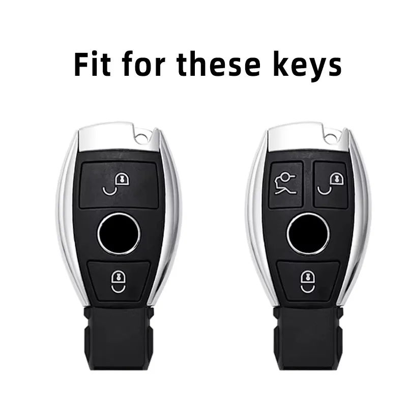 2/3 Buttons Remote Smart Car Key Case Cover For Mercedes Benz A B C E S Class C200 C300 E350 E260L W205 CLA CLS GLA GLC GLE GLS