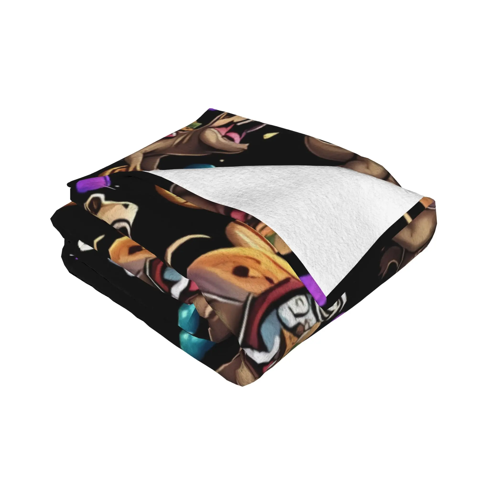1PC home Cute Room Decor Classic Blanket Throw Blanket Eye Cat On Dinosaur On Pizza Novelty Warm Blanket All Season