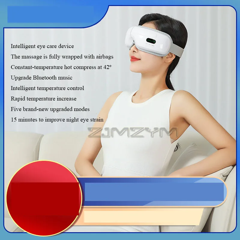 Zusammenklappbares Augenmassagegerät, Airbag, heiße Kompresse, Vibration, Augenschutz, intelligentes Timing, Augenpflegeinstrument zur Linderung von schwarzen Augenringen