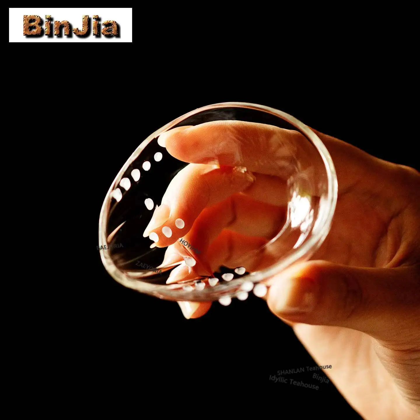 Morning Dew Glass Tea Scoop Traditional Tea Presentation Vessel Chahe Shovel Household Awakening Tea Ladle Cha Ornaments Gifts