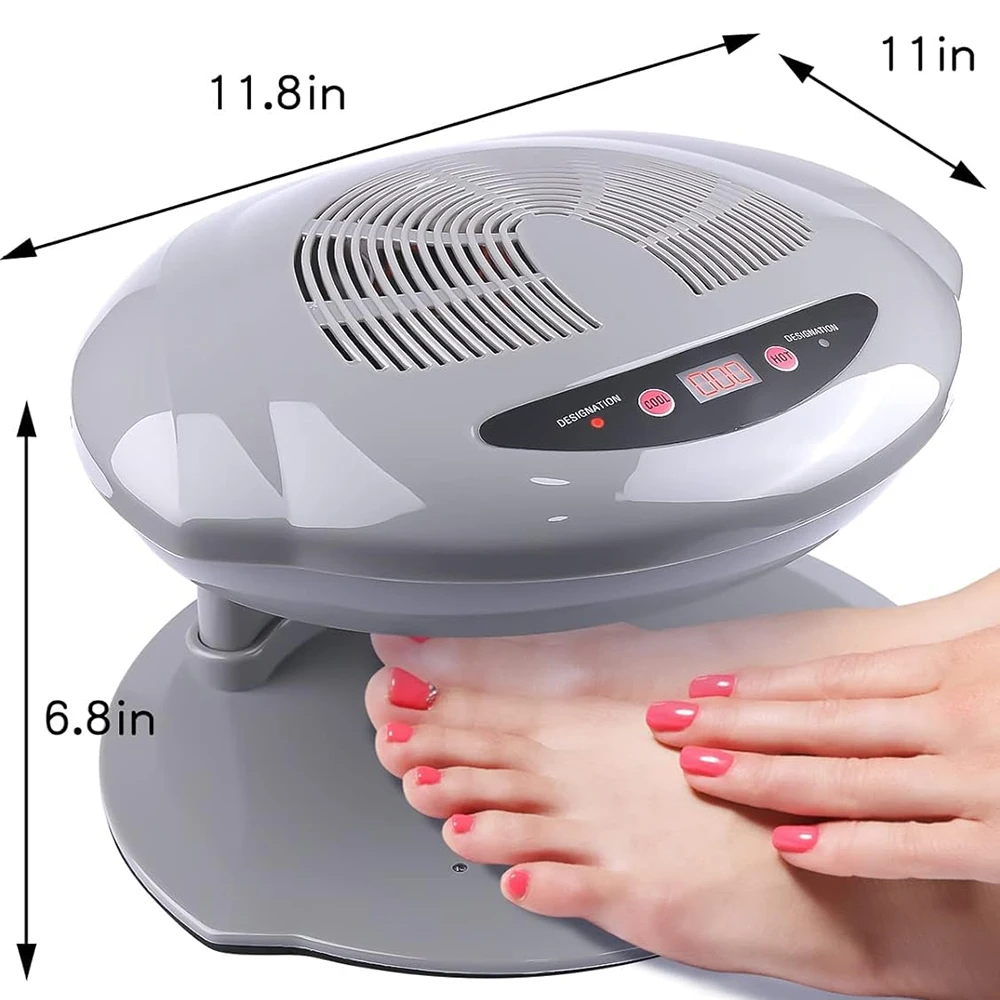 YIKOOLIN Professional Nail Dryer 400W Air Nail Fan Blower Dryer Machine Auto Induction Professional Air Nail Fan Manicure Tool