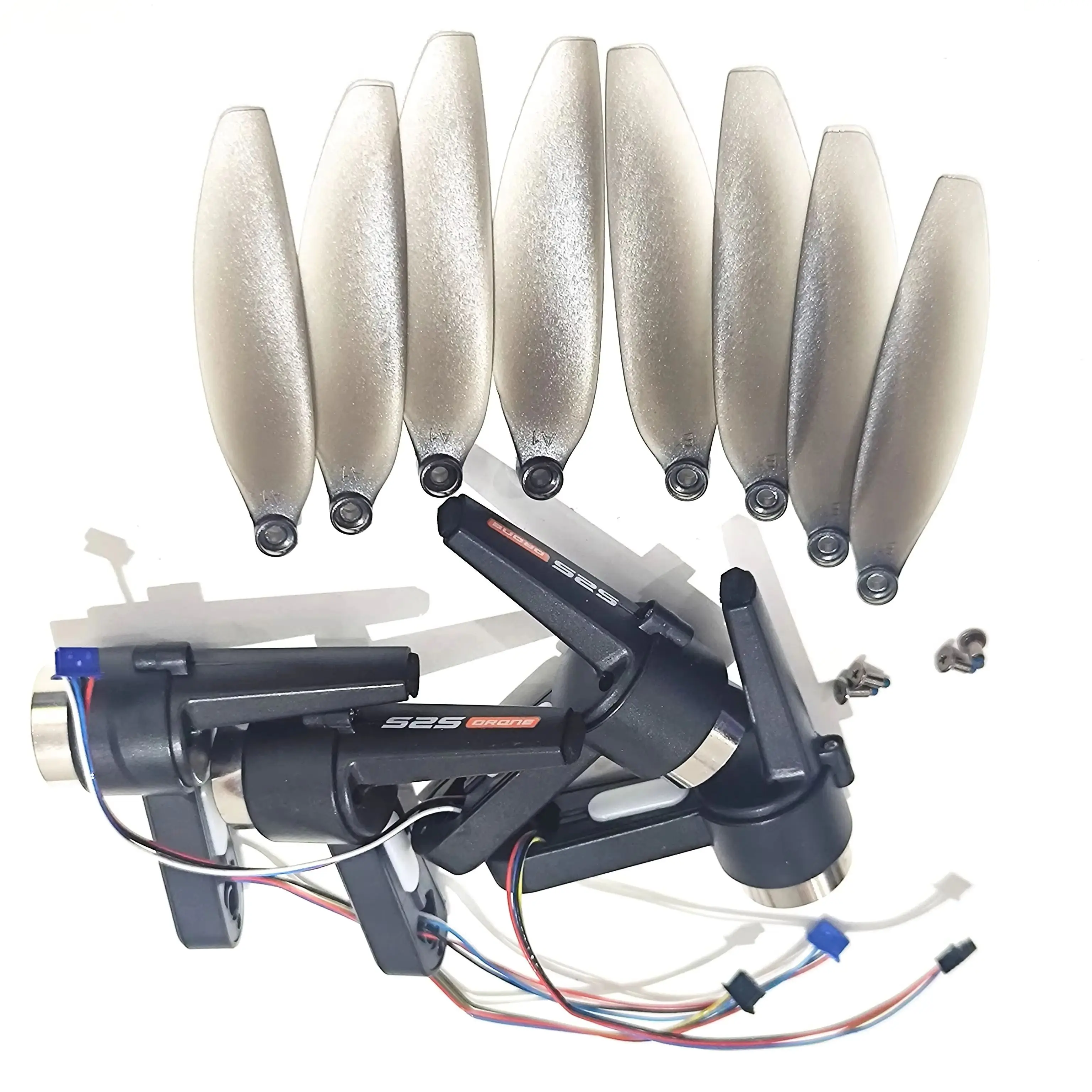 S2S Brushless Motor Drone Original Full Set Front Rear Left Right Arm With Blade Props 8PCS for LSRC LS-S2S RC Qudcopter Wings
