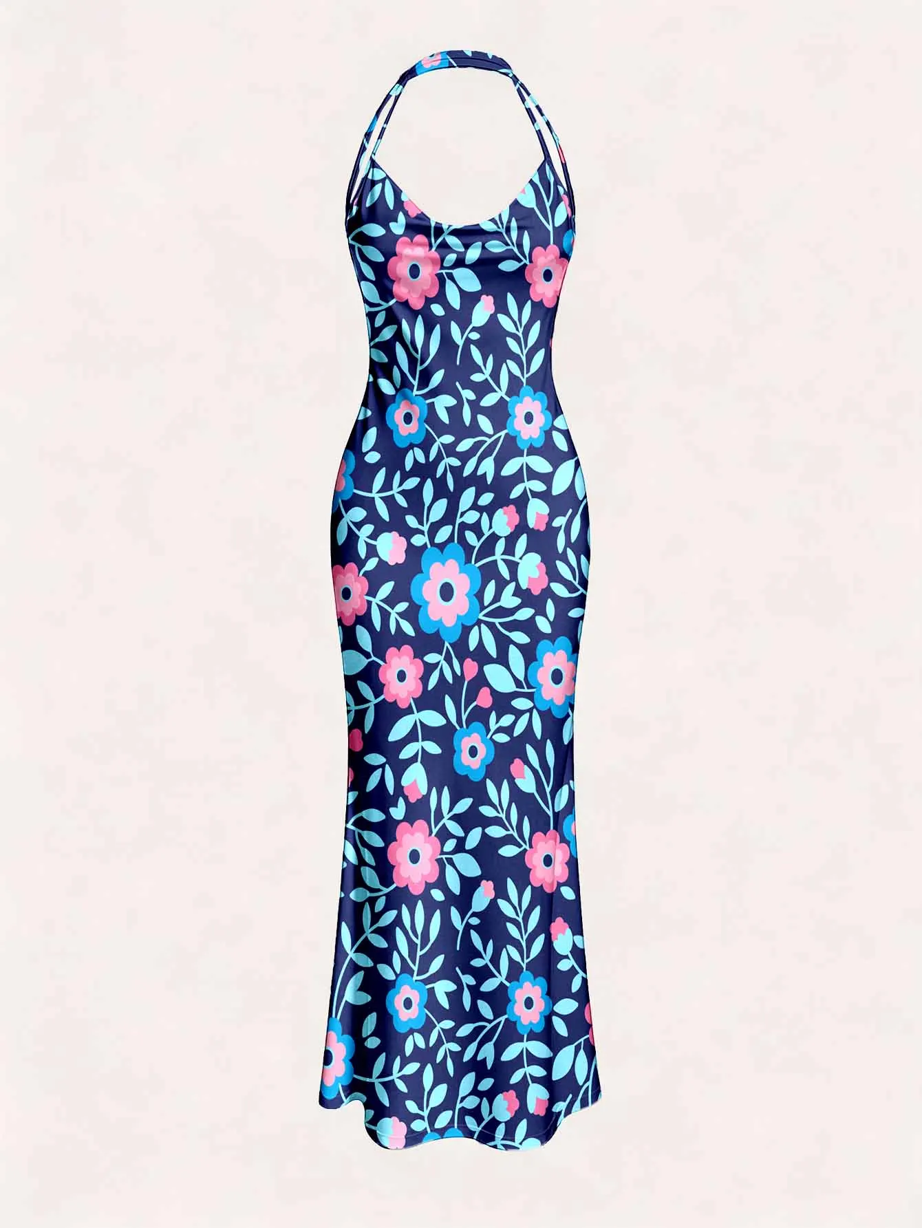 Ladies' suspender, hip hugging fish tail skirt, high waist design, slimming party date dress