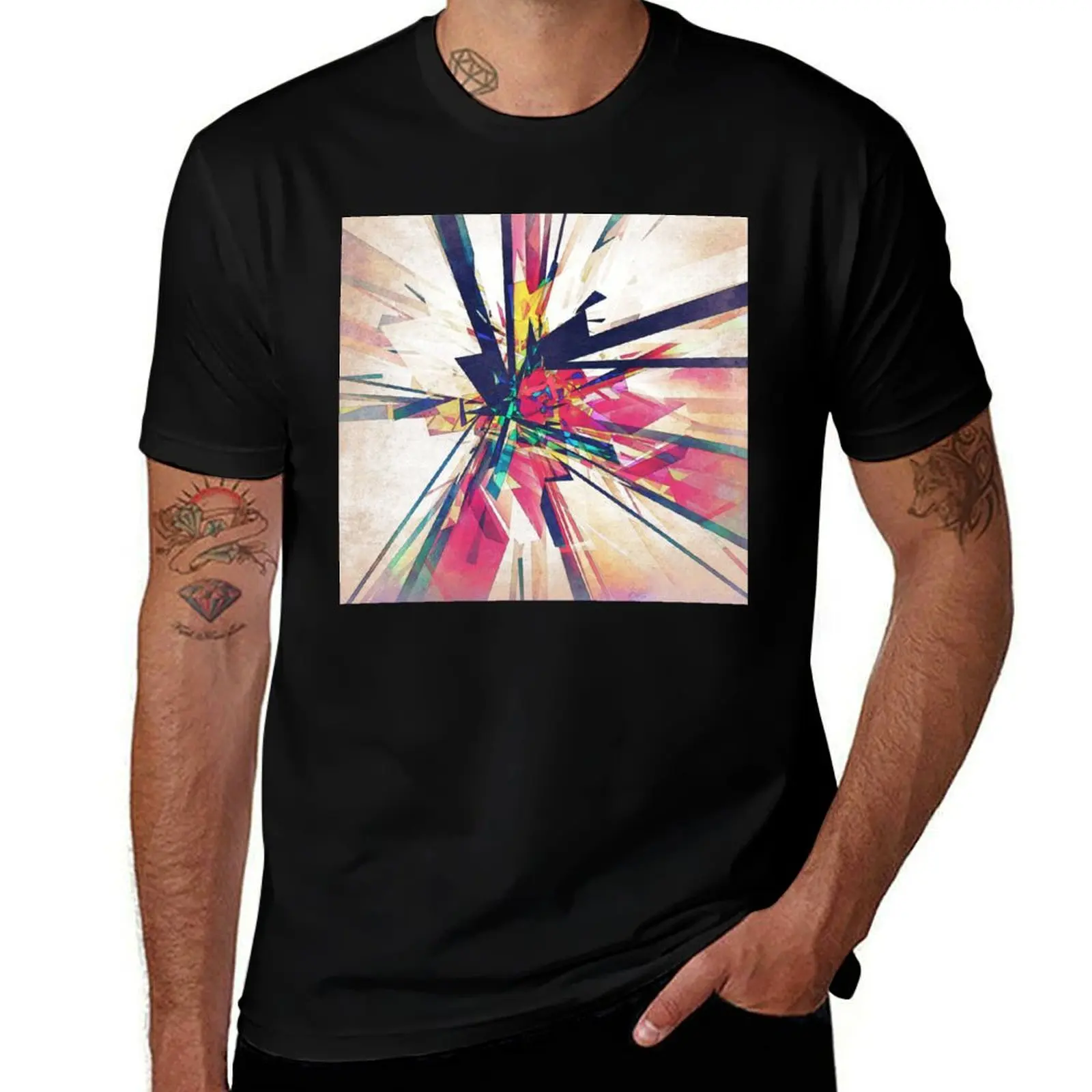 

Abstract Geometry T-Shirt Anime t-shirt shirts graphic tees essential t shirt mens workout shirts