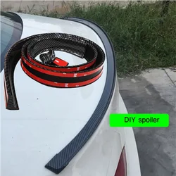 Universal Car Spoiler Front Bumper Lip Splitter Carbon Rubber Tail Spoiler Car Side Skirt DIY Refit Spoiler Car Accessories