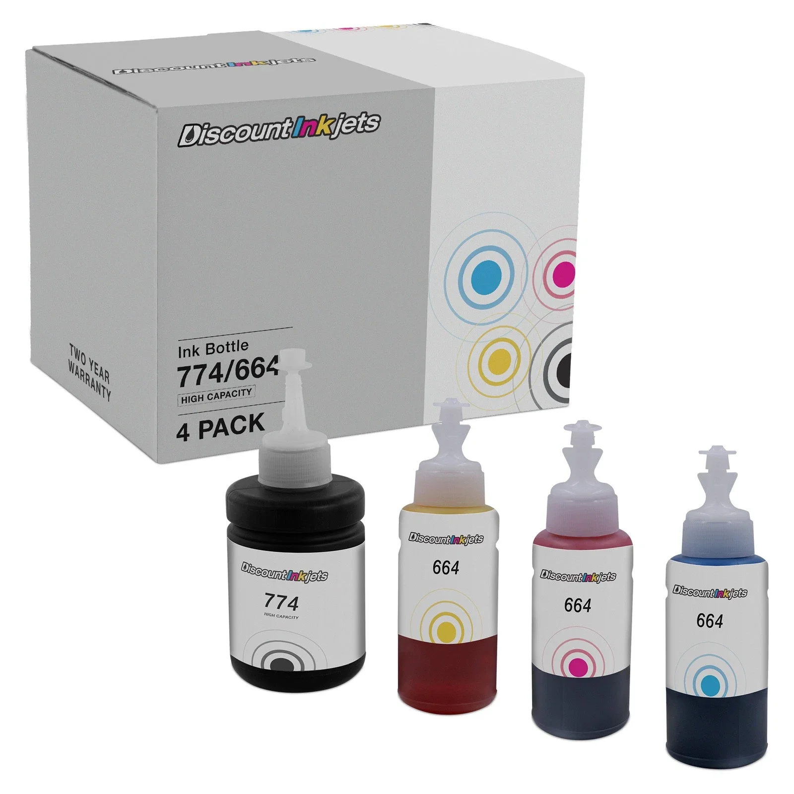 

Compatible Ink Cartridge Replacements for Epson 744 664 4pk