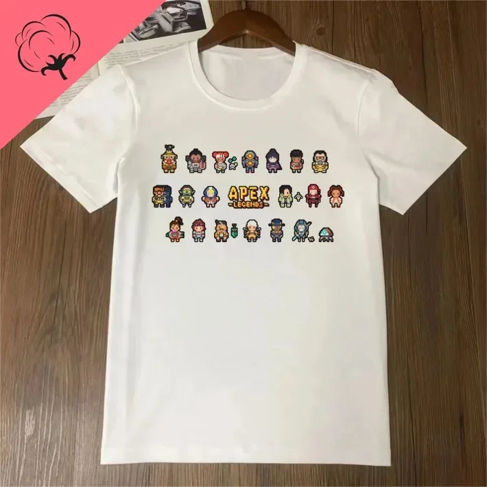 Fun Apex legends Heroes Print T-shirt game shirt, fun graphic top, casual clothing short sleeve for both men and women arcade