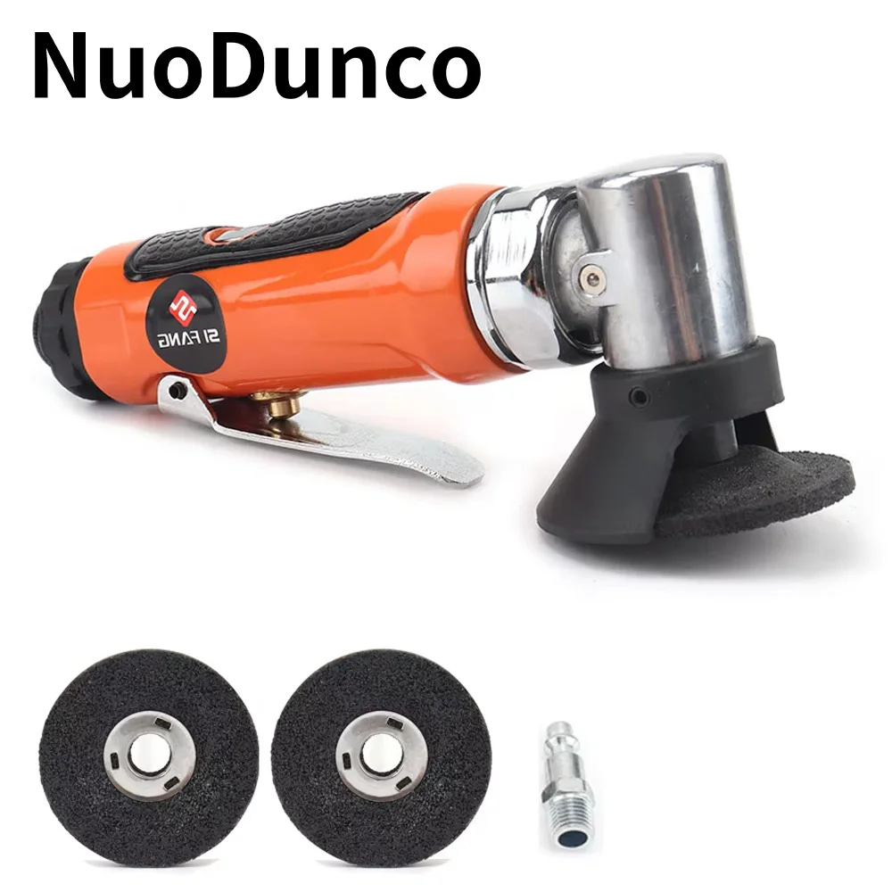 NuoDunco 2-Inch Pneumatic Angle Grinder Mini Cutter High Speed Cutting Tool for Grinding Metal Wood With Resin Grinding Wheel
