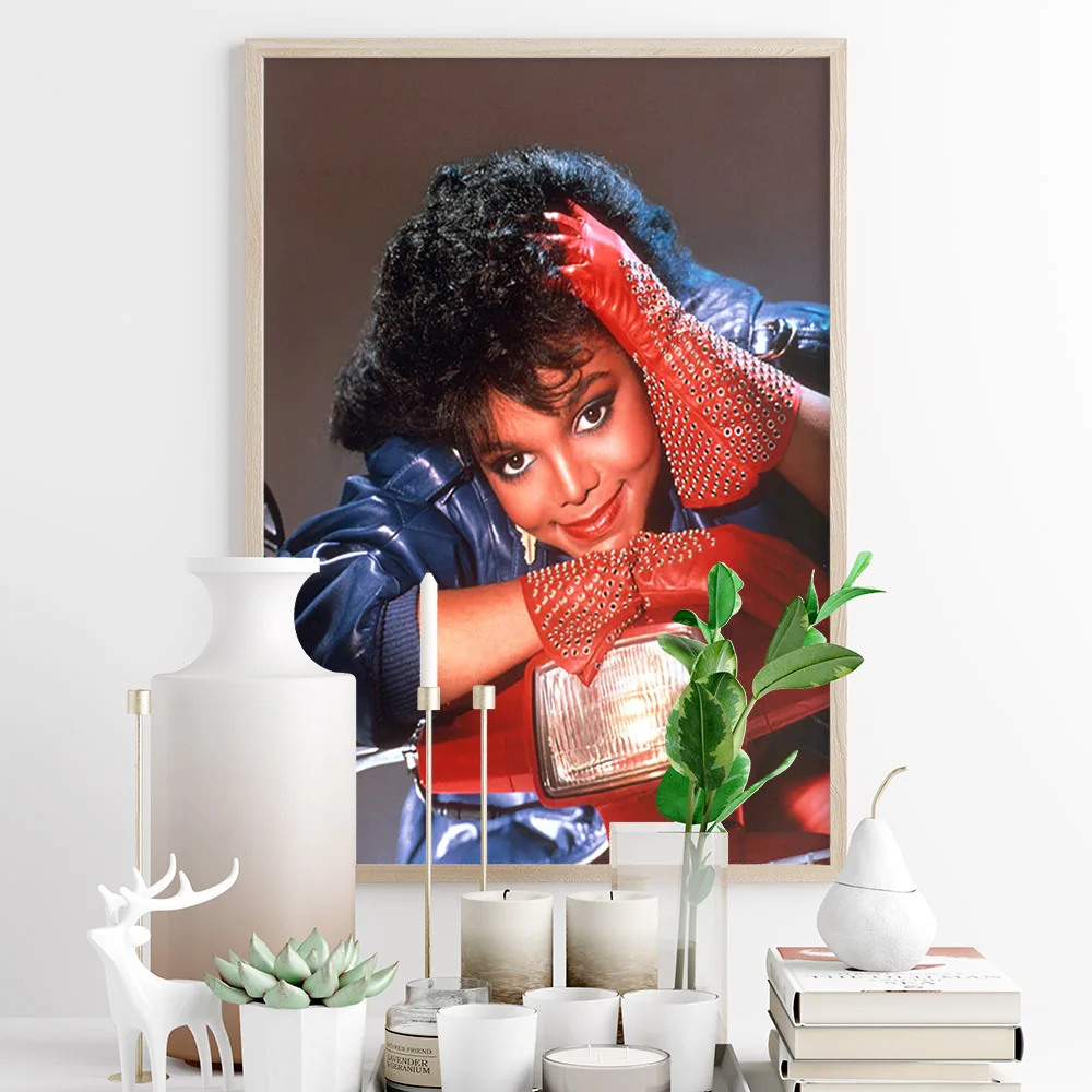 Janet Jackson Print Art Star Poster Actress Photo Canvas Painting Singer Music Wall Stickers Home Decor