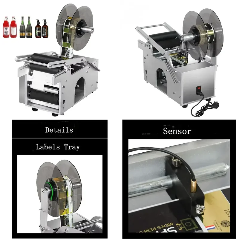 Reliable Mylar bag semi-automatic labeling machine CH50 manual circular labeling machine