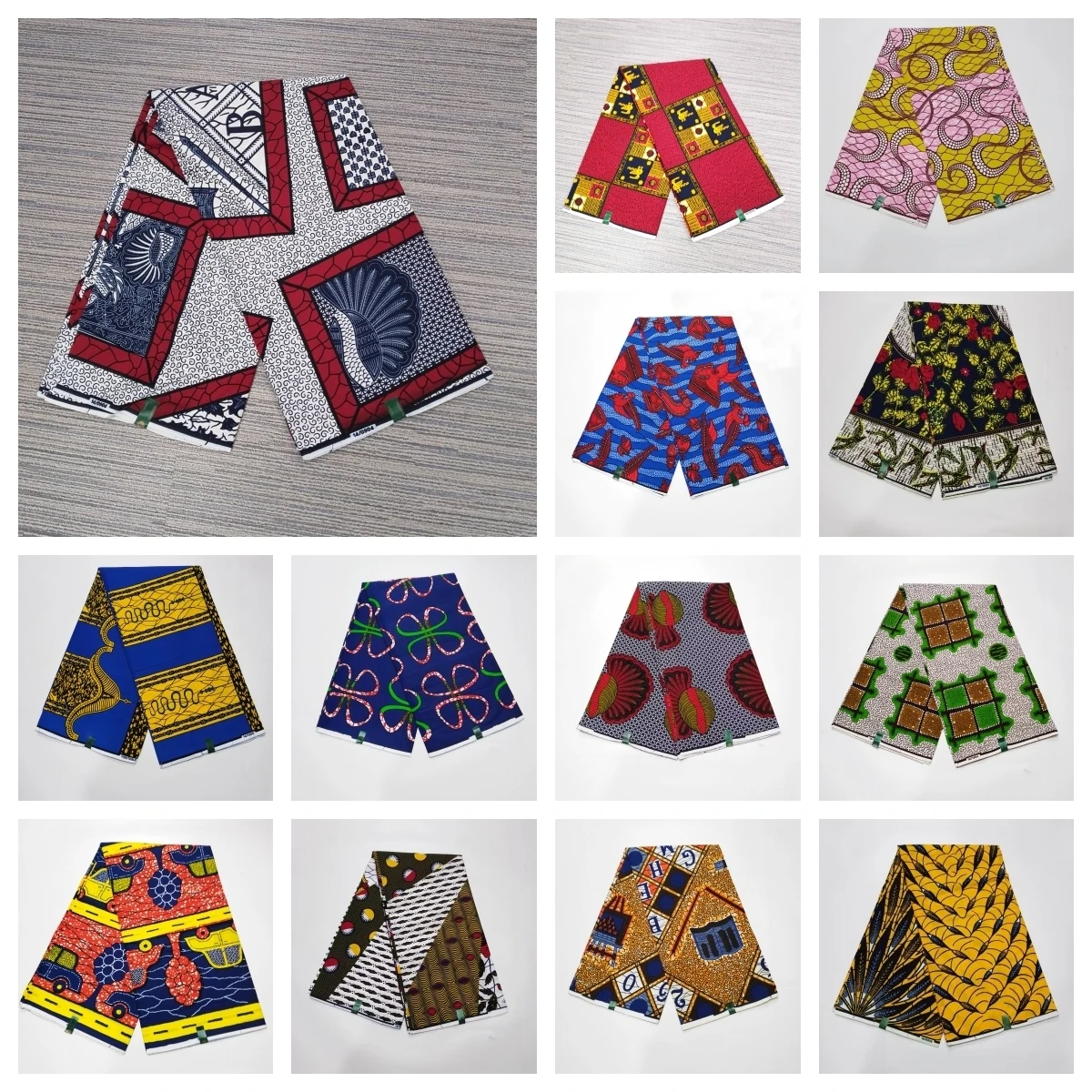 New Veritable Wax African Wax Fabric Nigerian Ankara Block Prints Batik Fabric Original Pagne 100% Cotton Wax For Sewing Soft