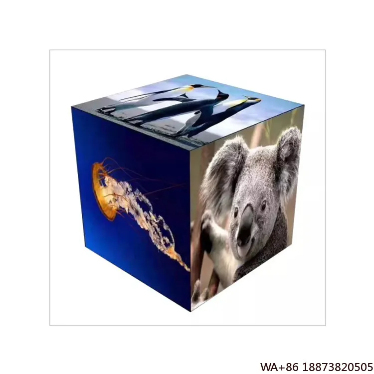 

Светодиодная панель 400*400, многоаспектный рекламный экран, волшебный куб, дисплей, торговый центр, сцена, квадратный бар, логотип, рекламный экран