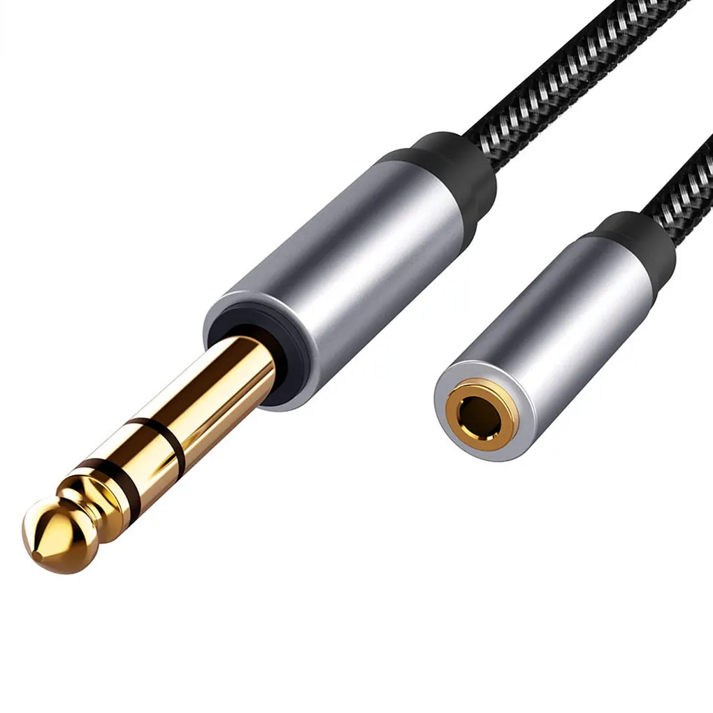 6 5mm Male to 3 5mm Female Jack Headphone Cable Guitar Headset Microphone Transmission Connector Audio Adapter