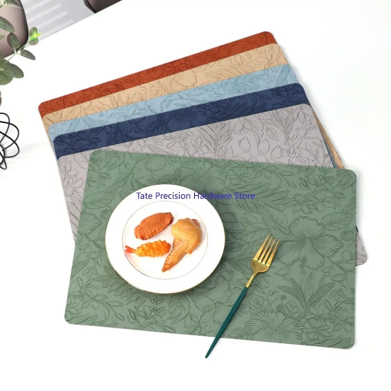 Leather Table Mat Pad Individual Placemats Coaster Non-slip Pad Stand For Mugs Cups Holder Coffee Mat For Dishes Dining Table