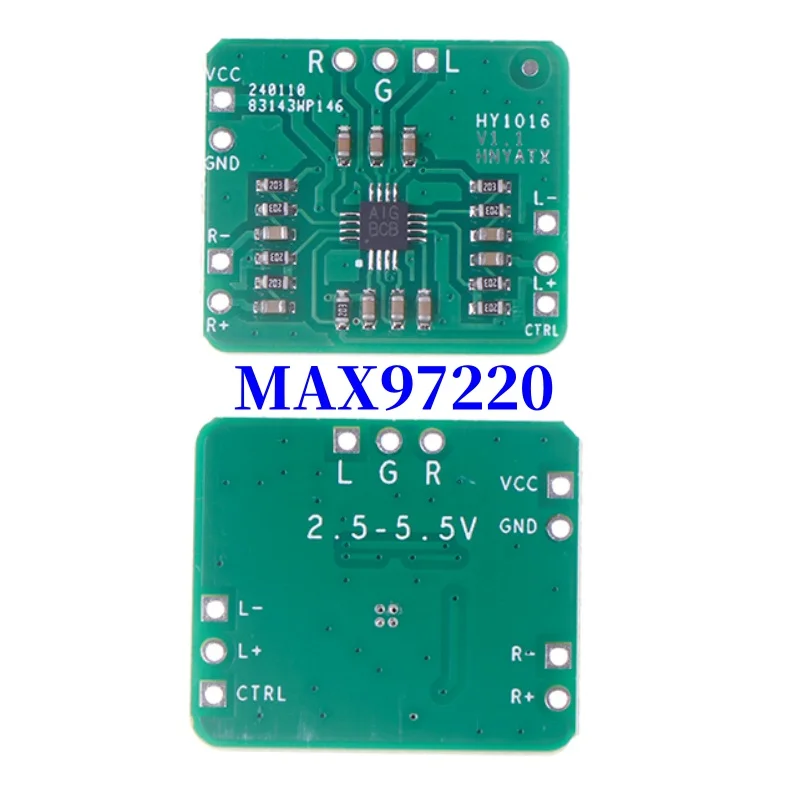 1pcs Power Amplifier Board MAX97220 Differential To Balanced Single-ended Output Amp HIFI Input 2.5～5.5V