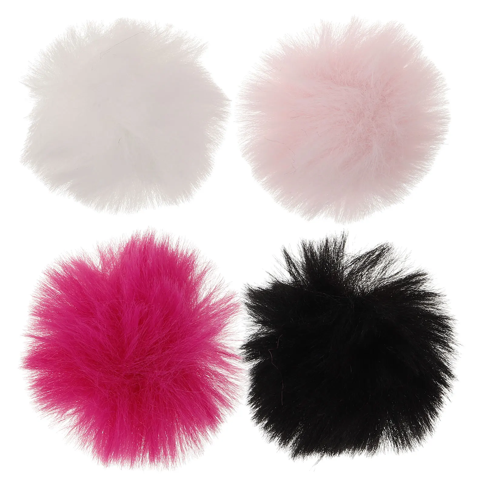 

4 Pcs Microphone Windscreen Covers Mic Cover for Lapel Mics Soft Polyester Minimize Wind Noise Breathing Sounds Bright