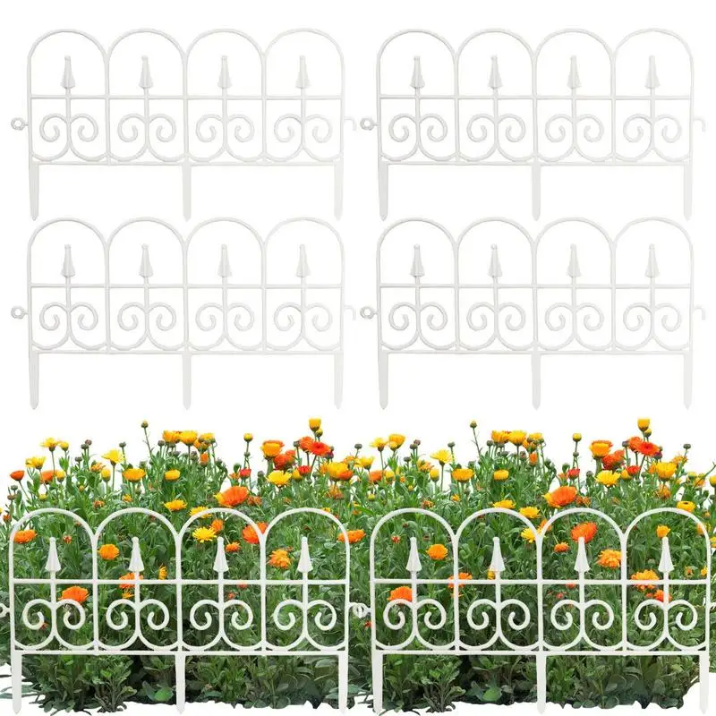 Garden Edging Fence Bendable Landscape Border Decorative Garden Fence Plant Lawn Flower Bed Fencing Barrier Home Yard Decor