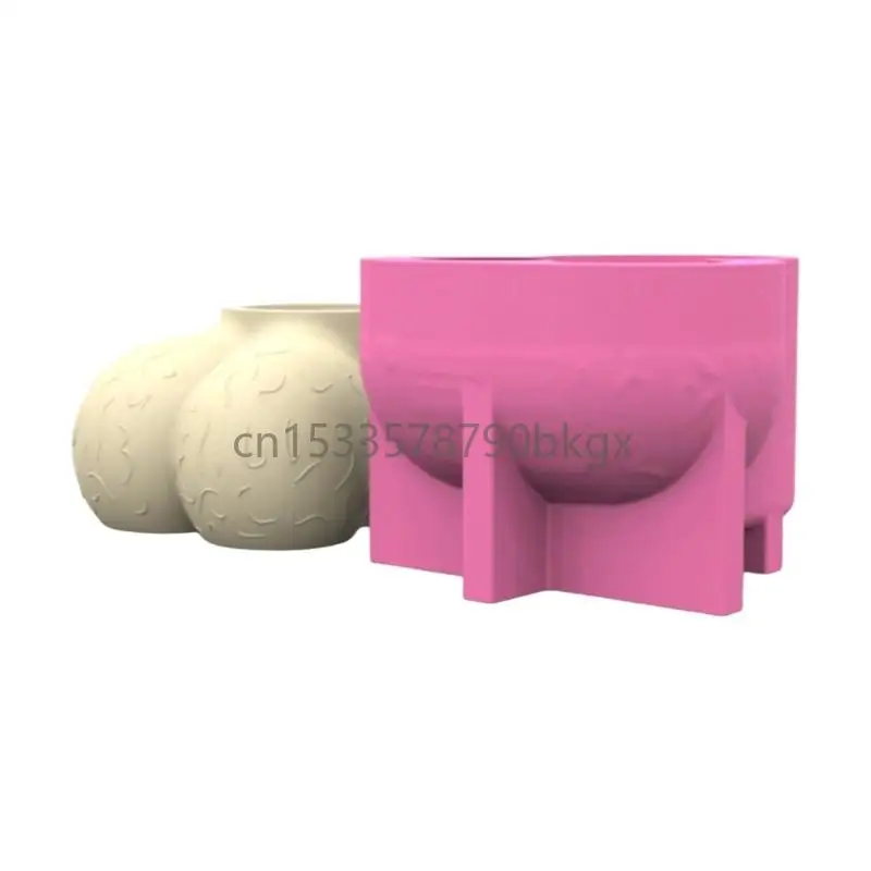 Artistic Silicone Cement Planter Molde