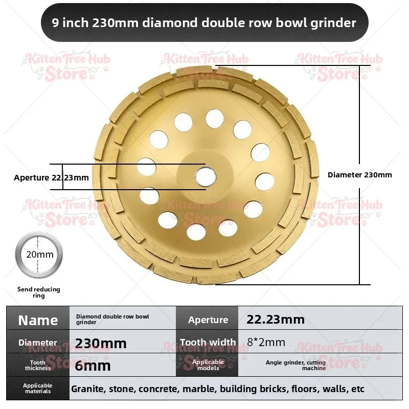 230mm-concrete-diamond-double-row-grinding-wheel-marble-granite-angle-grinder-tool