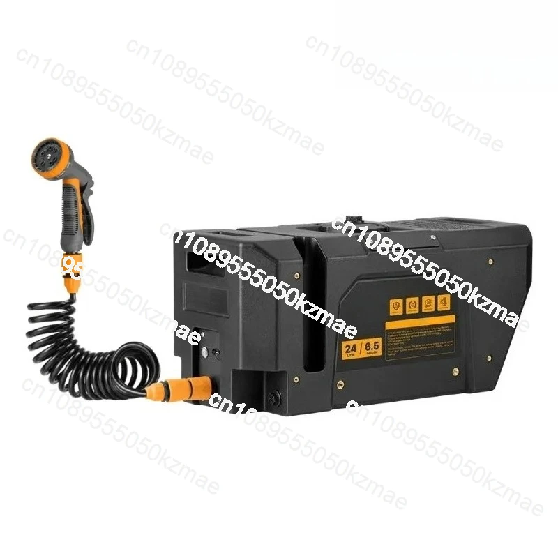 

Портативный резервуар для воды под давлением с батарейным питанием, 24 л, комплект для душа с быстрой зарядкой для кемпинга, пешего туризма